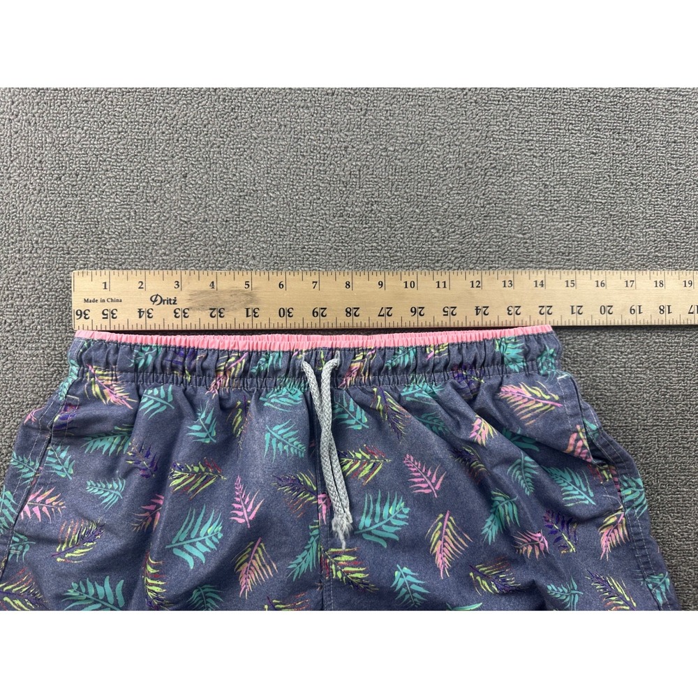 98 Coast Av Men Beach Trunks Shorts L Grey Tropical Palm Swim Spain Made Summer View 5